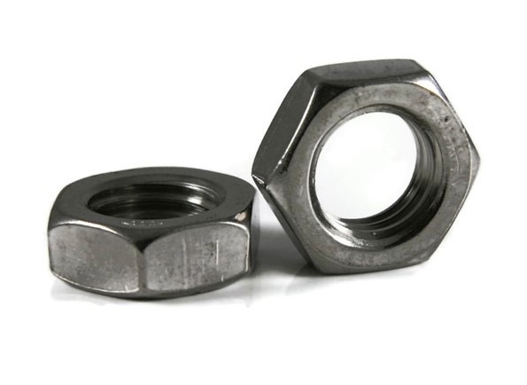 1" - 8 HEAVY HEX JAM (THIN) NUTS A563 GRADE A ZINC PLATED